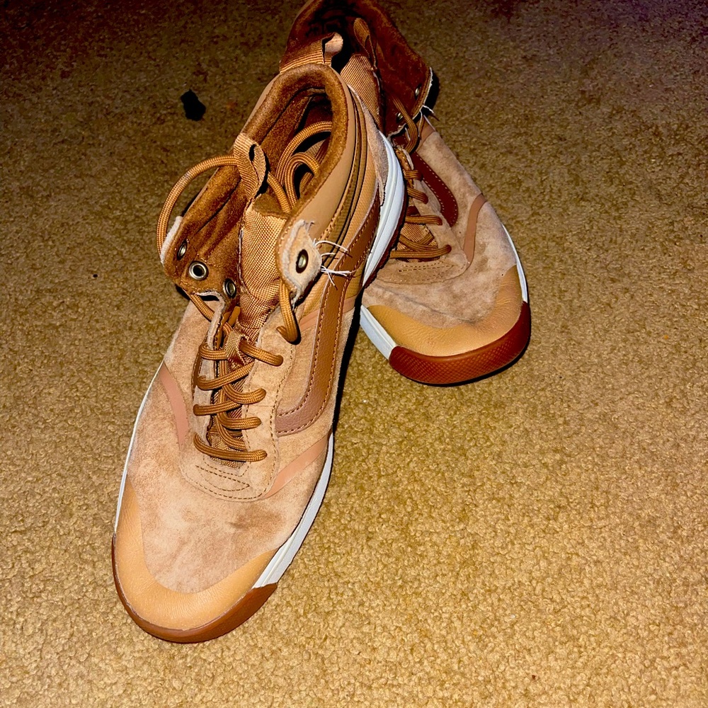 Tan vans high tops